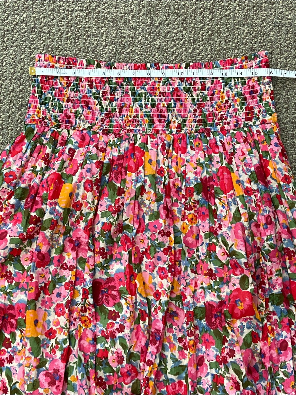 Natural Life Flora Convertible Maxi Cotton Skirt, Like New, Size Large - Picture 9 of 11